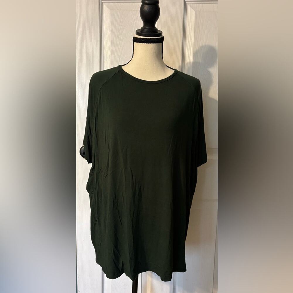 Old Navy Maternity Nursing Top Size XL Short Sleeve Dark Green